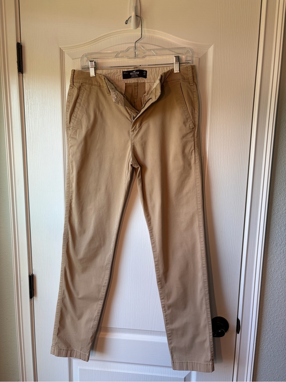 Hollister Men's Tan Skinny Chino Pants Epic Flex W30 L32 H7